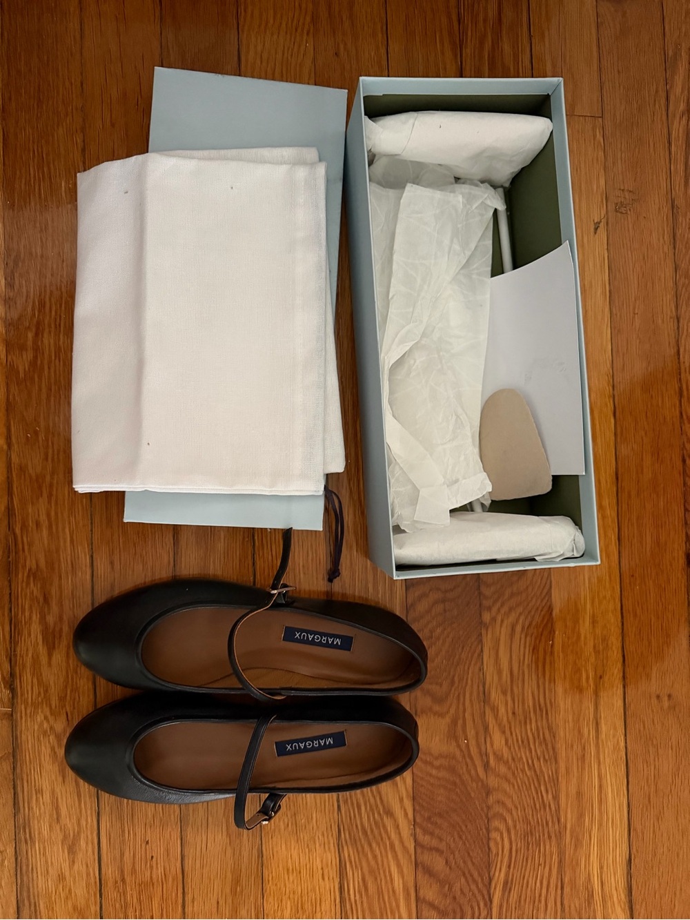 Margaux demi jane in black nappa size US 6 EU 36